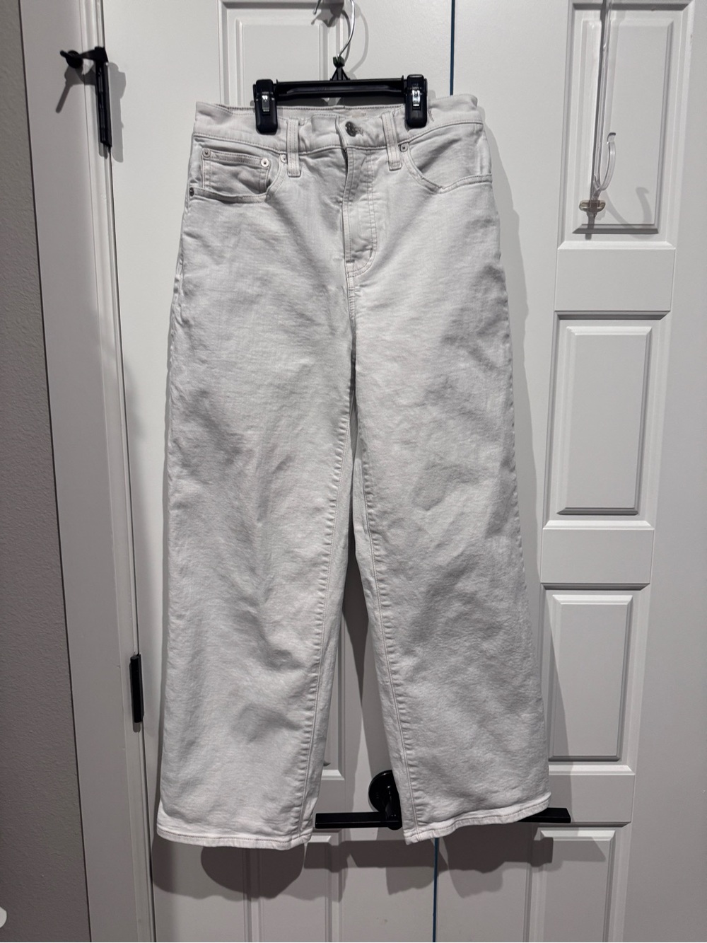 Madewell White High-Rise Wide-Leg Jeans Size 26